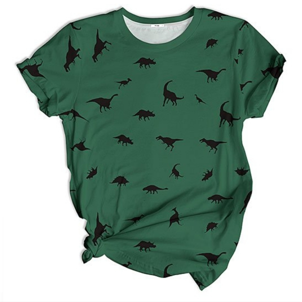 Green and Black Dinosaur Shirt